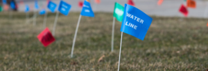 Pin Flags Marking Underground Utility Lines | MPLocates | Westman | Brandon | Manitoba
